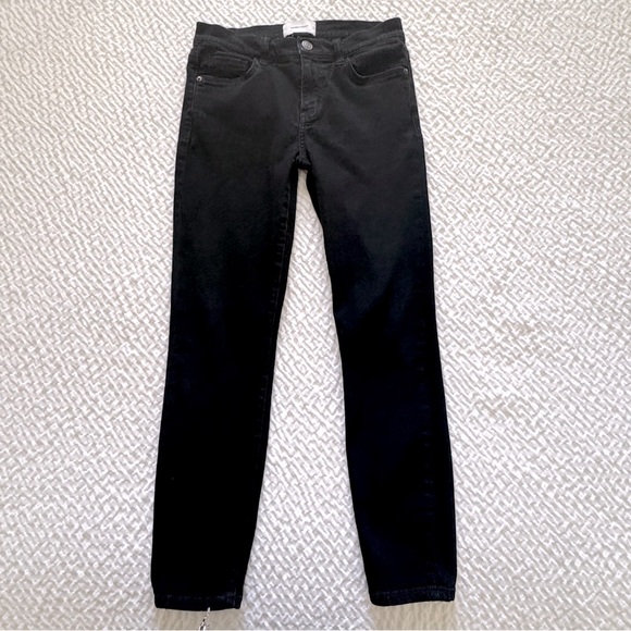 Current/Elliott Denim - Current/Elliott Skinny Crop Leg Jean, Black, Size 27